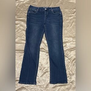 Stylish Dark Blue Women's Flare Jeans